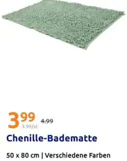 Action Chenille-Badematte Angebot