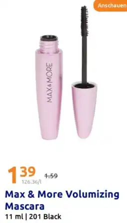 Action Max & More Volumizing Mascara Angebot