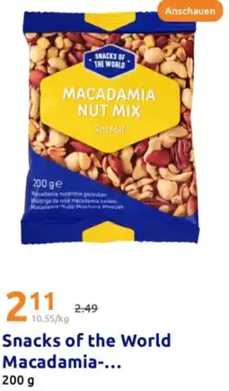 Action Snacks of the World Macadamia Angebot