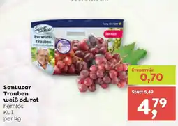 ADEG SanLucar Trauben weiß od. rot Angebot