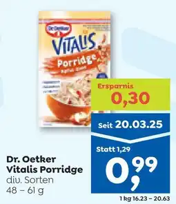 ADEG Dr. Oetker Vitalis Porridge Angebot