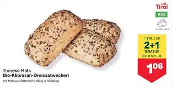 MPreis Bio-Khorasan-Dreisaatweckerl Angebot