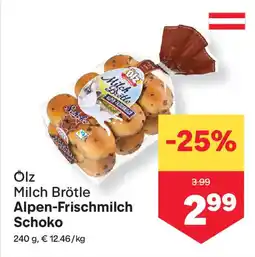 MPreis Olz Milch Brötle Alpen-Frischmilch Angebot
