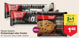 MPreis Power System Proteinriegel oder Cookie Angebot