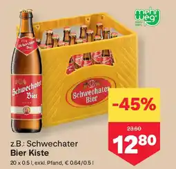 MPreis Schwechater Bier Kiste Angebot