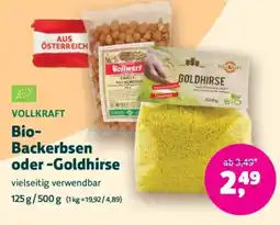 Denn's Biomarkt Bio Backerbsen oder Goldhirse Angebot