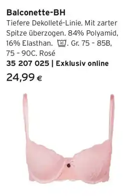 Tchibo Eduscho Balconette-BH Angebot