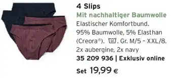 Tchibo Eduscho 4 Slips Angebot