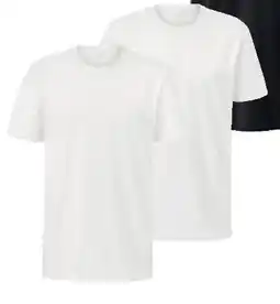 Tchibo Eduscho 2 T-Shirts mit Rundhalsausschnitt, weiß Angebot