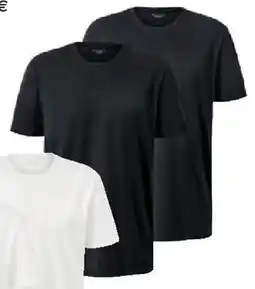 Tchibo Eduscho 2 T-Shirts mit Rundhalsausschnitt, schwarz Angebot