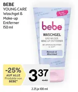 Bipa YOUNG CARE Waschgel & Make-up Entferner Angebot