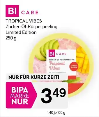 Bipa Tropical vibes zucker-öl körperpeeling Angebot