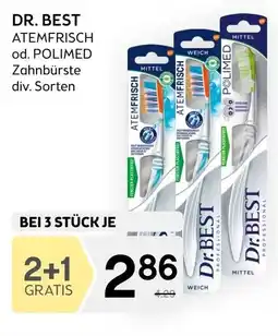 Bipa DR. BEST ATEMFRISCH od. POLIMED Zahnbürste Angebot