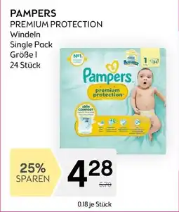 Bipa PAMPERS PREMIUM PROTECTION Windeln Single Pack Angebot