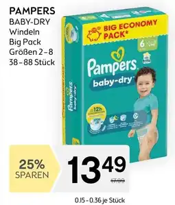 Bipa BABY-DRY Windeln Big Pack Angebot