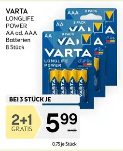 Bipa VARTA LONGLIFE POWER AA od. AAA Angebot