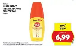 Hofer AUTAN MULTI INSECT INSEKTENSCHUTZ PUMPSPRAY 100 ml Angebot