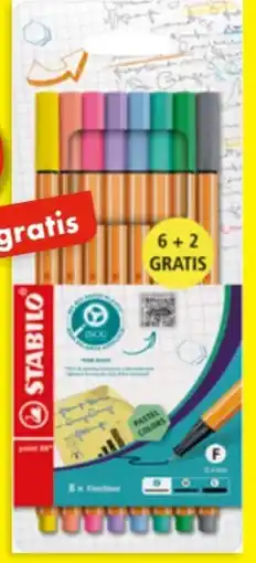 TEDi Stabilo Point 88 Fineliner Angebot