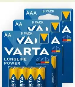 Bipa Varta Batterien Longlife Power Angebot
