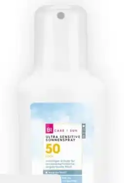 Bipa Bi Care Ultra Sensitive Sonnenspray LSF 50 Angebot