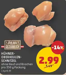 PENNY Hühner oberkeulen schnitzel Angebot