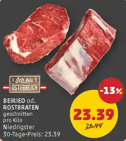 PENNY Beiried od. rostbraten Angebot
