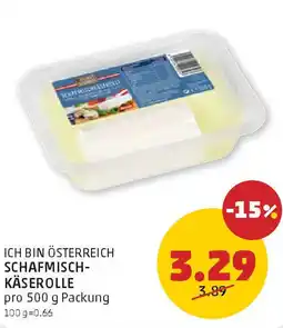 PENNY Ich bin österreich schafmisch- käserolle Angebot