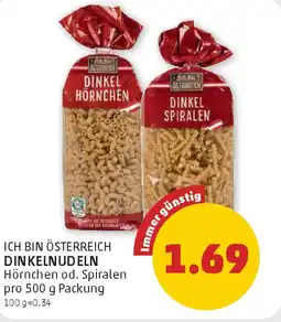 PENNY Ich bin österreich dinkelnudeln Angebot