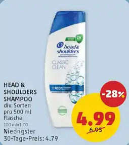 PENNY Head & shoulders shampoo Angebot