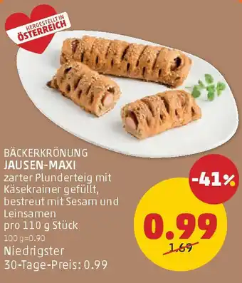 PENNY Bäckerkrönung jausen-maxi Angebot