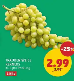 PENNY Trauben weiss kernlos Angebot