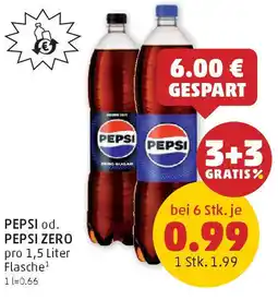 PENNY PEPSI od. PEPSI ZERO Angebot