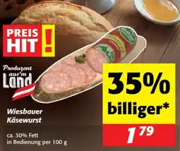 Nah&Frisch Wiesbauer Käsewurst Angebot