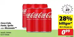 Nah&Frisch Coca-Cola, Fanta, Sprite oder Mezzomix Angebot