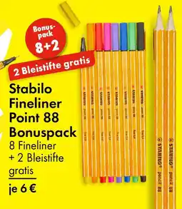 TEDi Stabilo Fineliner Point 88 Stabilo Fineliner Point 88 Bonuspack 8 Fineliner Angebot
