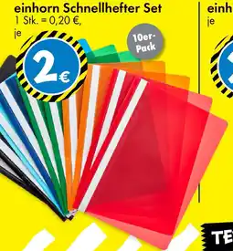 TEDi einhorn Schnellhefter Set Angebot