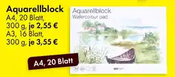 TEDi Aquarellblock A4 Angebot