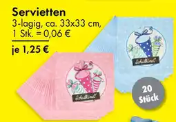 TEDi Servietten Angebot