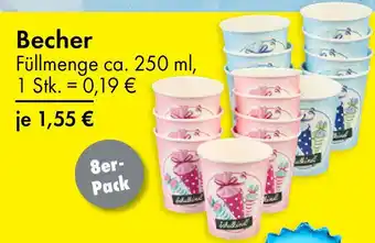 TEDi Becher Angebot