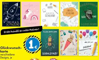 TEDi Glückwunschkarte Angebot