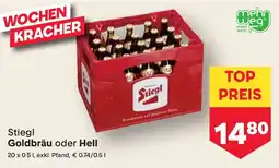 MPreis Stiegl Goldbräu oder Hell Angebot