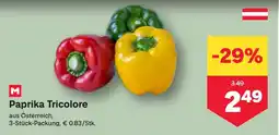 MPreis Paprika Tricolore Angebot
