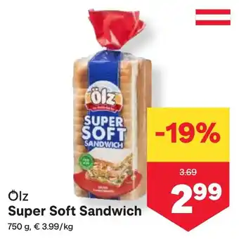 MPreis Olz Super Soft Sandwich Angebot