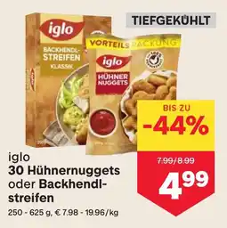 MPreis iglo 30 Hühnernuggets oder Backhendlstreifen Angebot