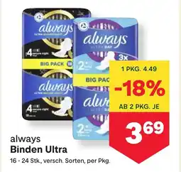 MPreis always Binden Ultra Angebot