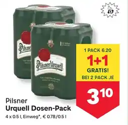 MPreis Pilsner Urquell Dosen Pack Angebot