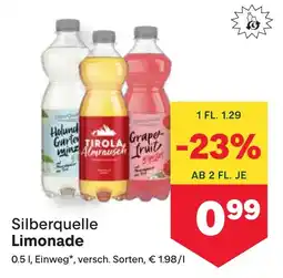 MPreis Silberquelle Limonade Angebot