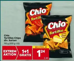 Billa Chio Tortillas Chips div. Sorten Angebot