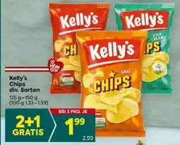 Billa Kelly's Chips div. Sorten Angebot