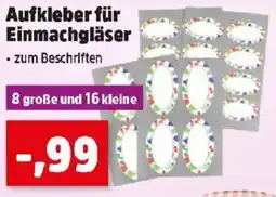 Thomas Philipps Aufkleber für Einmachgläser Angebot